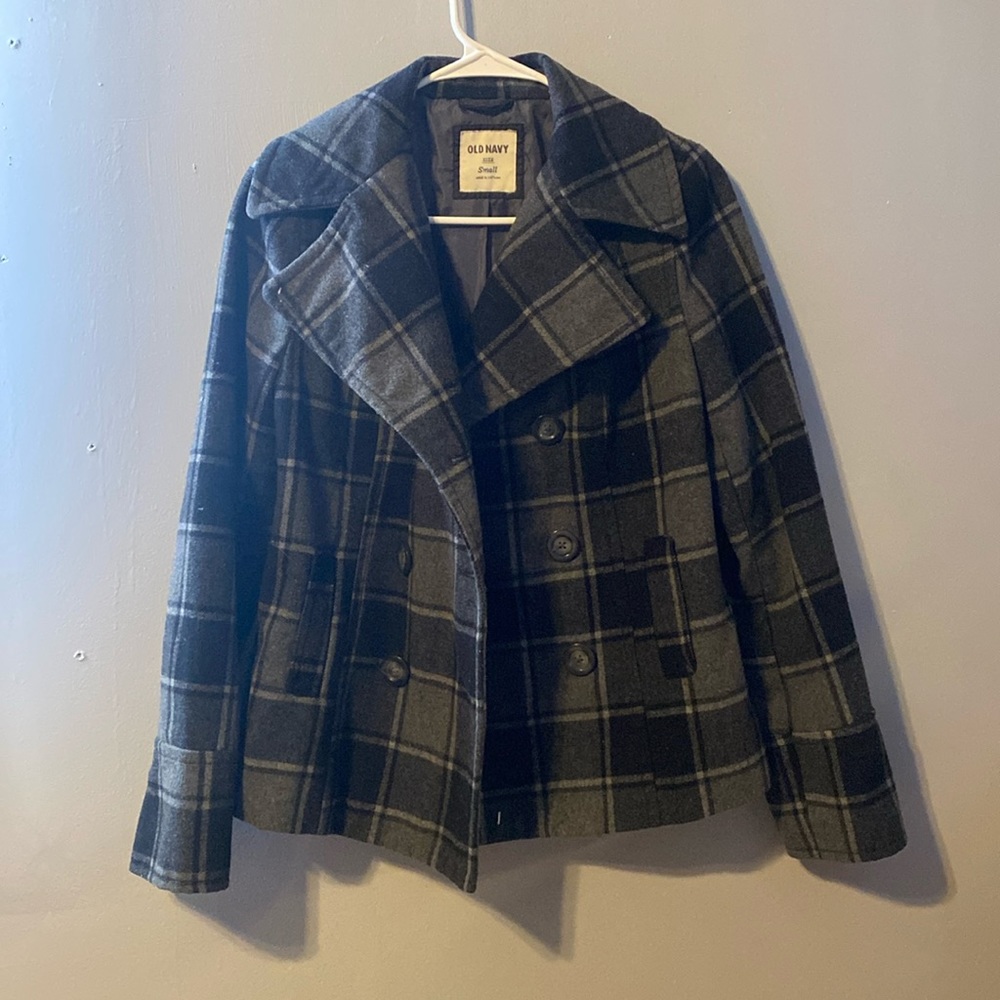 Old navy patterned button up coat